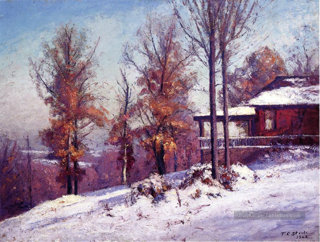 Maison des vents chantants Impressionniste Indiana paysages Théodore Clement Steele Peintures à l'huile